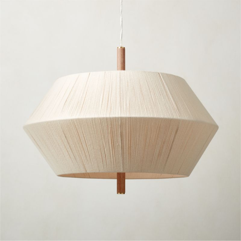 Totora Oak Pendant Light - image 2 of 6