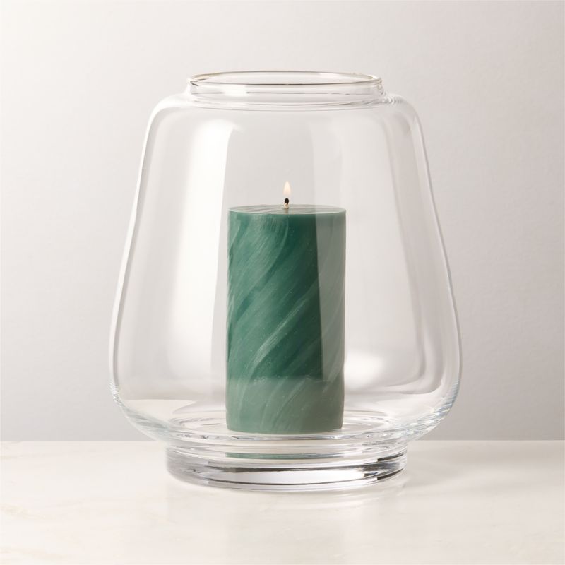 Tour Green Swirl Pillar Candle 3"X6" - image 2 of 5