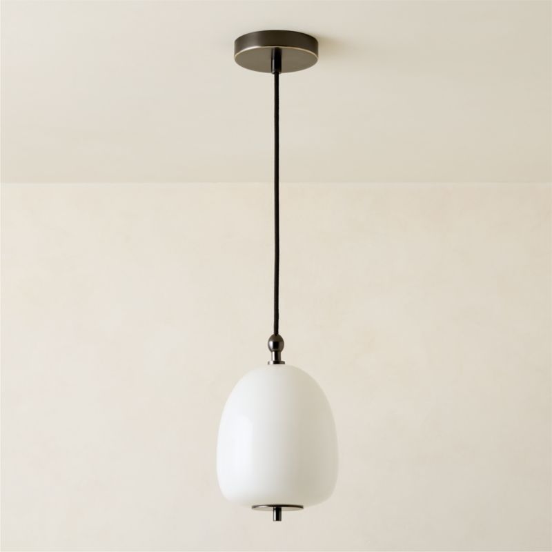 Tova Opal Glass Round Pendant Light 7" - image 6 of 7