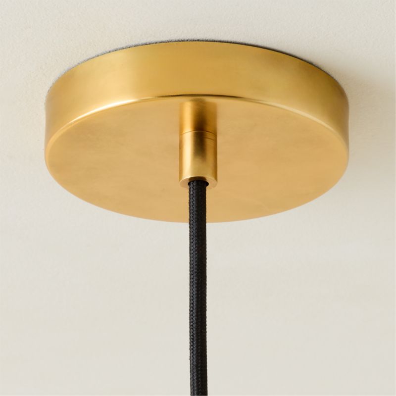 Tova Ribbed Glass Round Pendant Light 10" - image 4 of 7