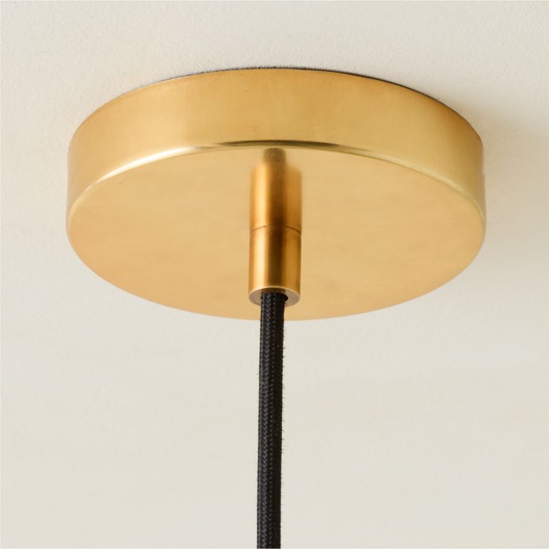 Tova Ribbed Glass Round Pendant Light 7" - image 3 of 7