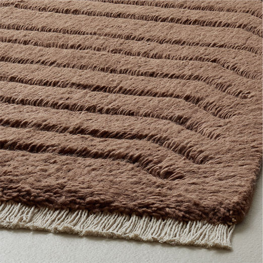 Tovar Handloomed Mauve New Zealand Wool Area Rug