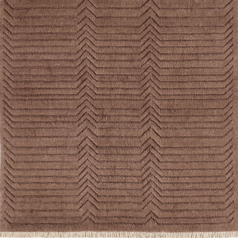 Tovar Handloomed Mauve New Zealand Wool Rug Swatch 12"X12" - image 0 of 4