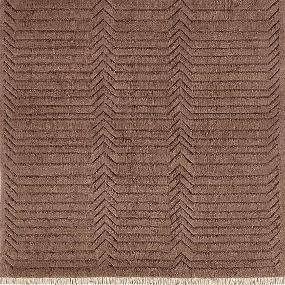 Tovar Handloomed Mauve New Zealand Wool Rug Swatch 12"X12"