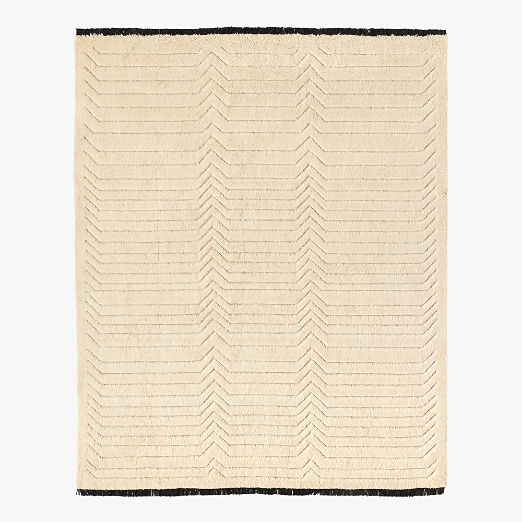 Tovar Handloomed Warm White New Zealand Wool Area Rug