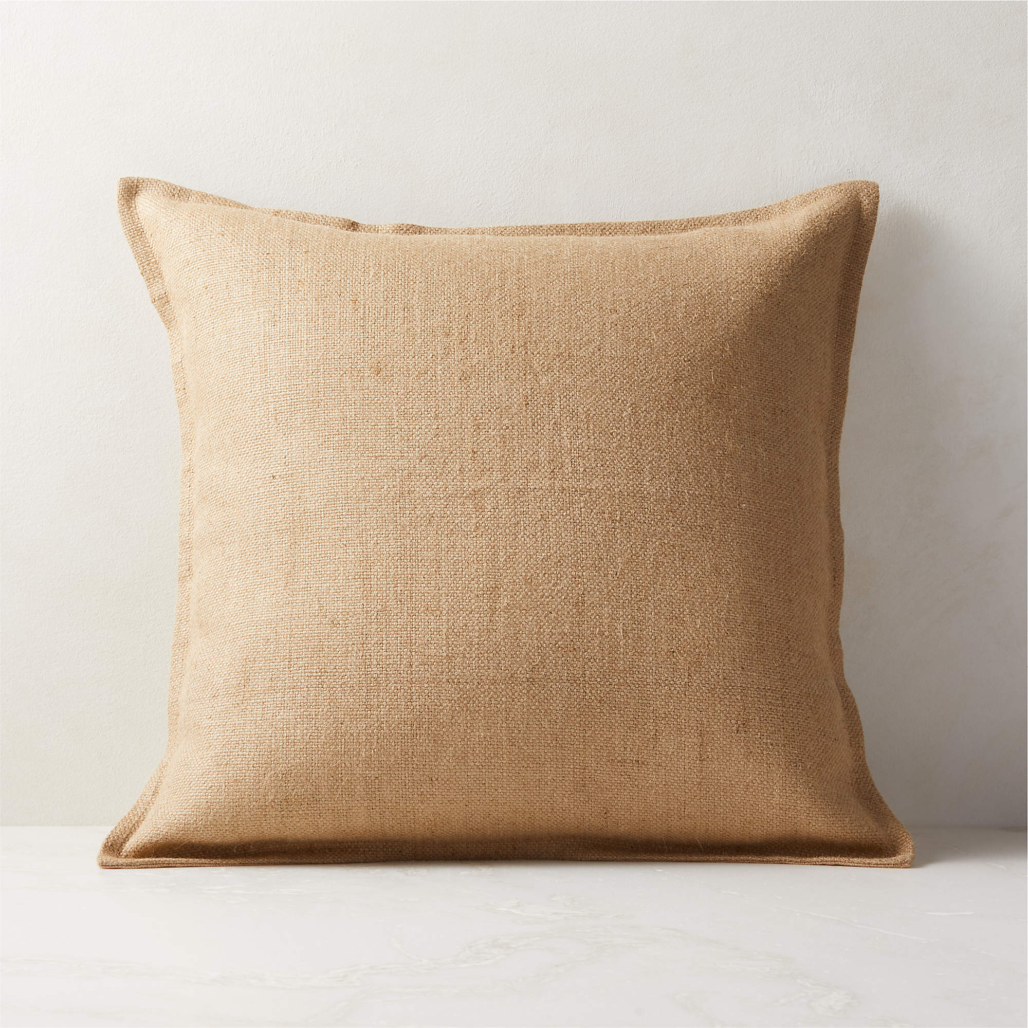 20" Tove Jute Modern Throw Pillow With FeatherDown Insert CB2