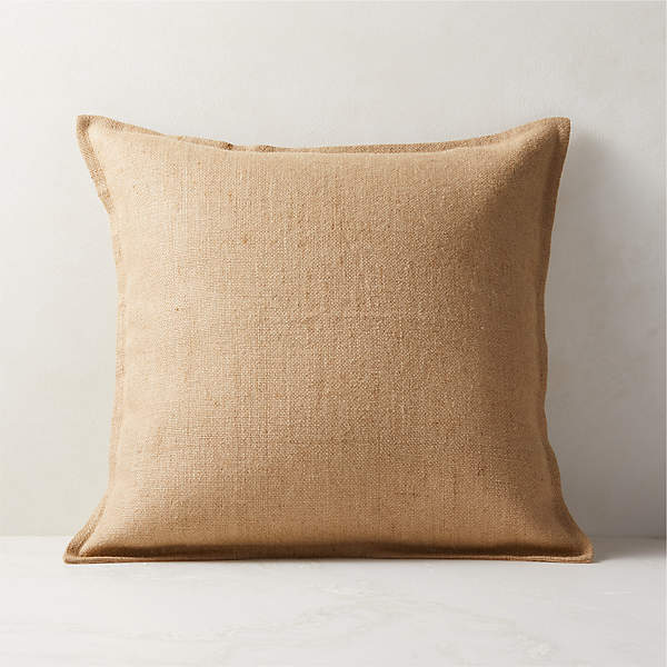 jute throw pillow