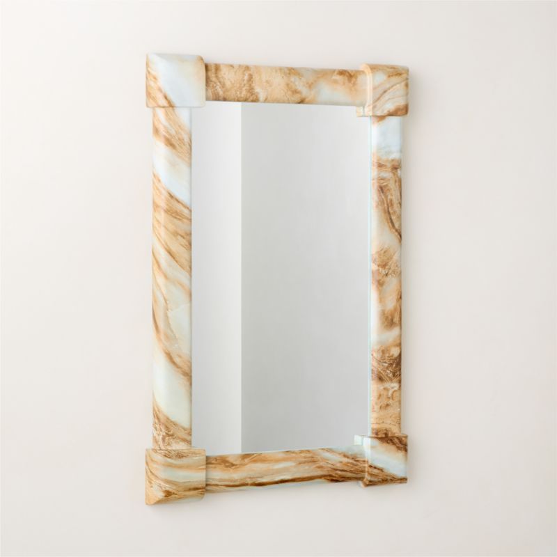 Townes Marbled Resin Rectangular Wall Mirror 24"x36" - image 3 of 4