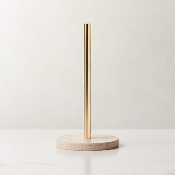 Modern Polished Brass Paper Towel Holder + Reviews CB2 Canada