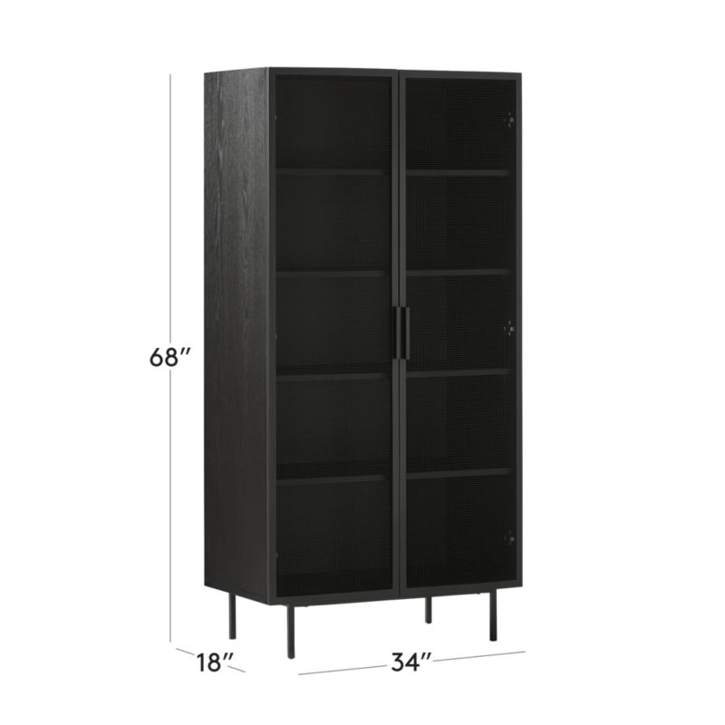 View Trace Black Wire Bookcase - image 2 of 12