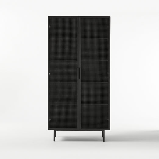 Trace Black Wire Bookcase