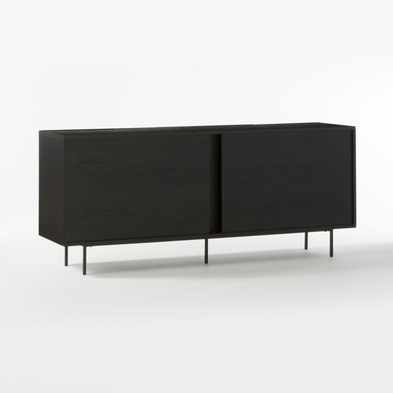 Trace 71" Black Wire Mesh Credenza - image 9 of 13