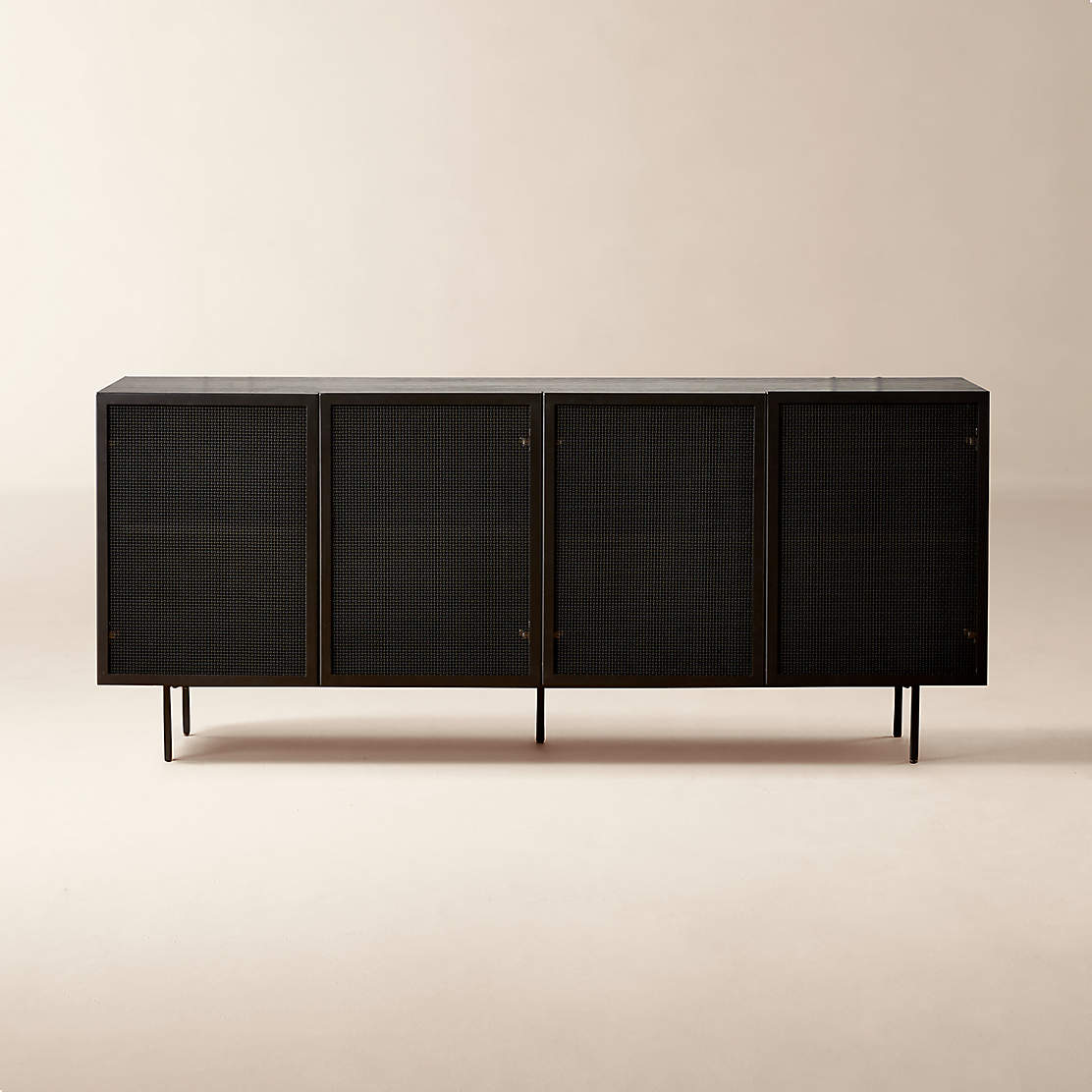 Trace Brass Wire Mesh Credenza + Reviews CB2