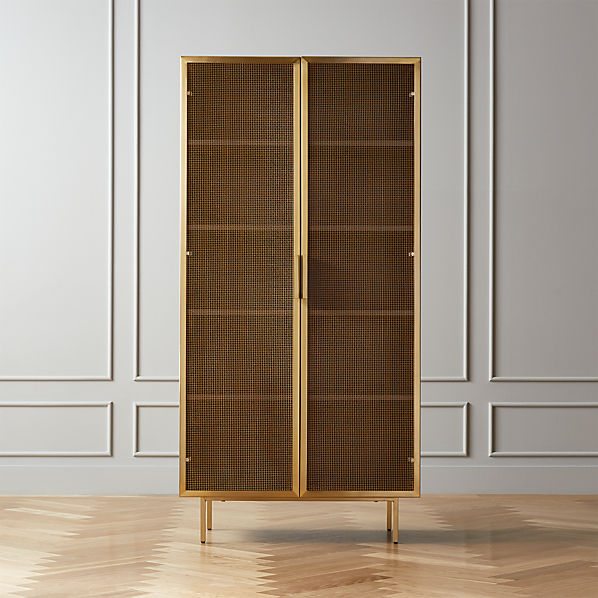 Trace Wire Mesh Door Bookcase Reviews Cb2