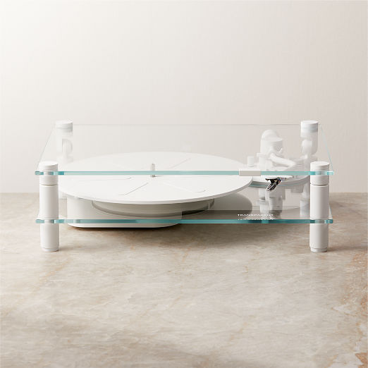 Transparent Sound White Turntable