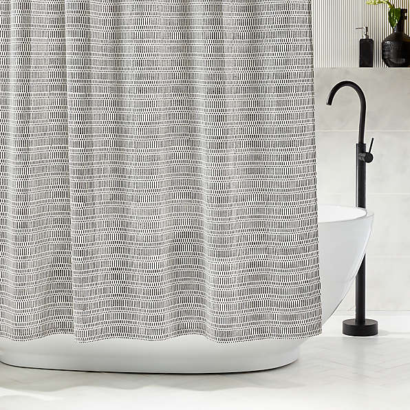 Modern Unique Shower Curtains Cb2, Modern Shower Curtains 84 Inches Long