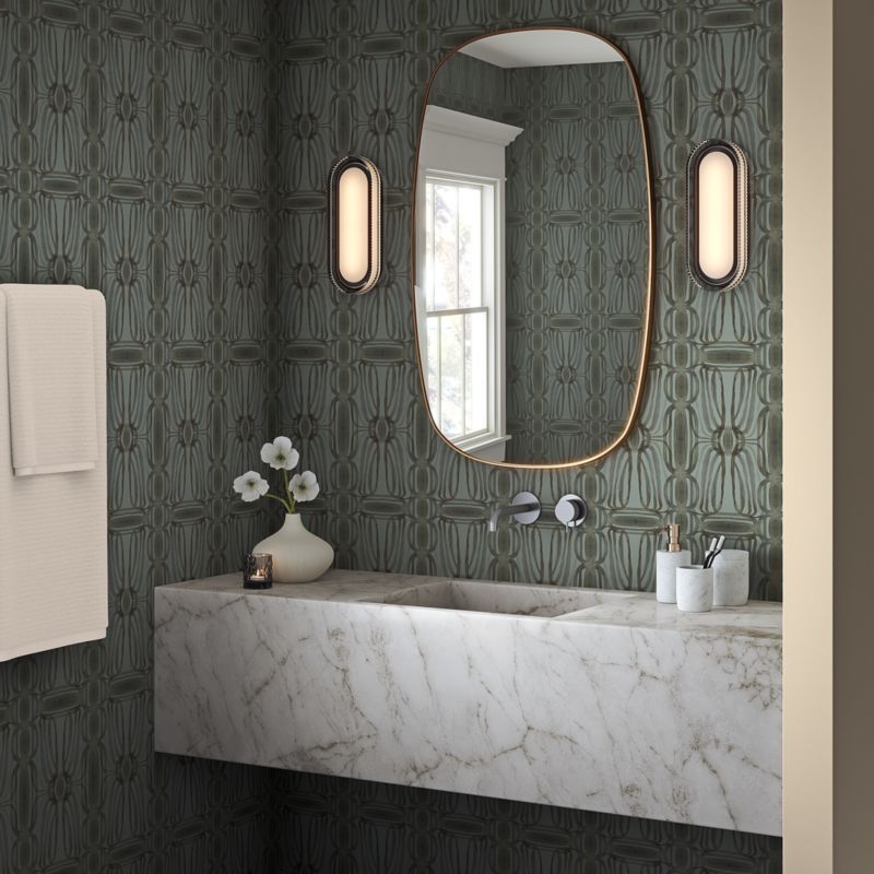 Trellis Green Wallpaper - image 2 of 3