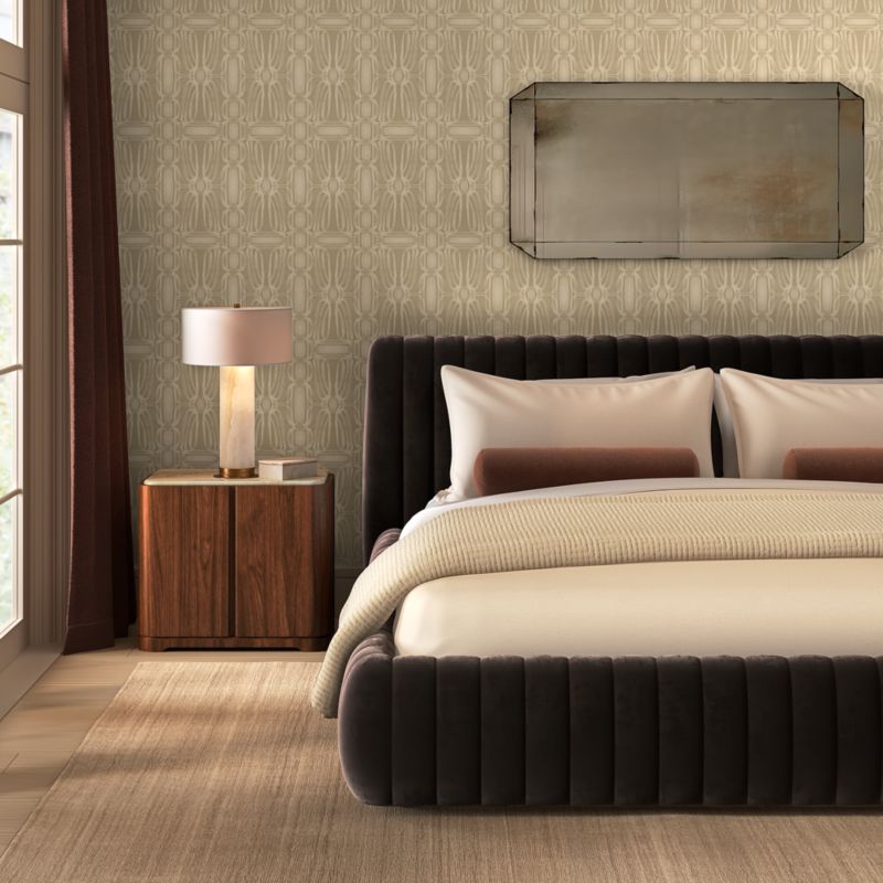 Trellis Neutral Wallpaper - image 2 of 3
