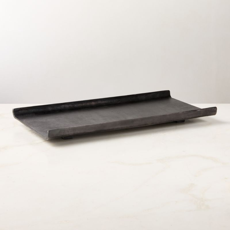 Trent Blackend Bronze Cast Aluminum Tray - image 0 of 3