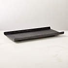 Eadie Black and White Bone Resin Decorative Tray 12"x18"