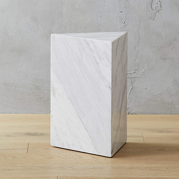 Cb2 marble end deals table