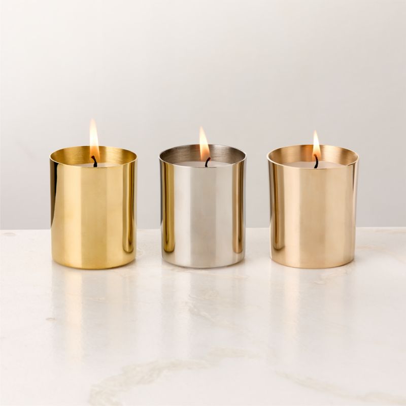 Tri-Tone Multi-Scented Votive Candles Set Of 3 - image 0 of 2