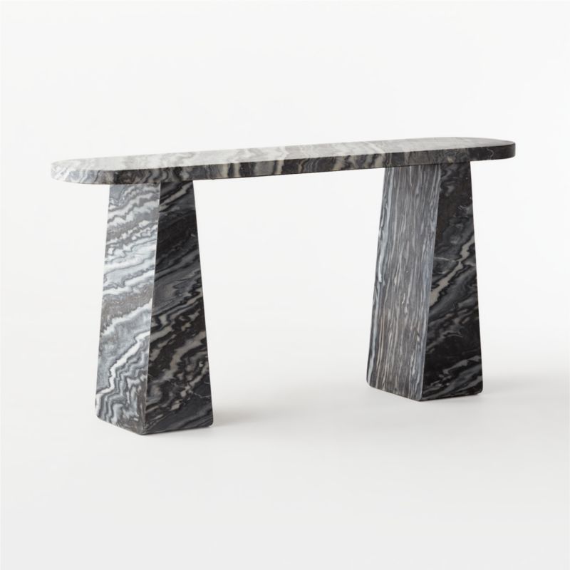 Tria Grey Marble Console Table - image 7 of 13