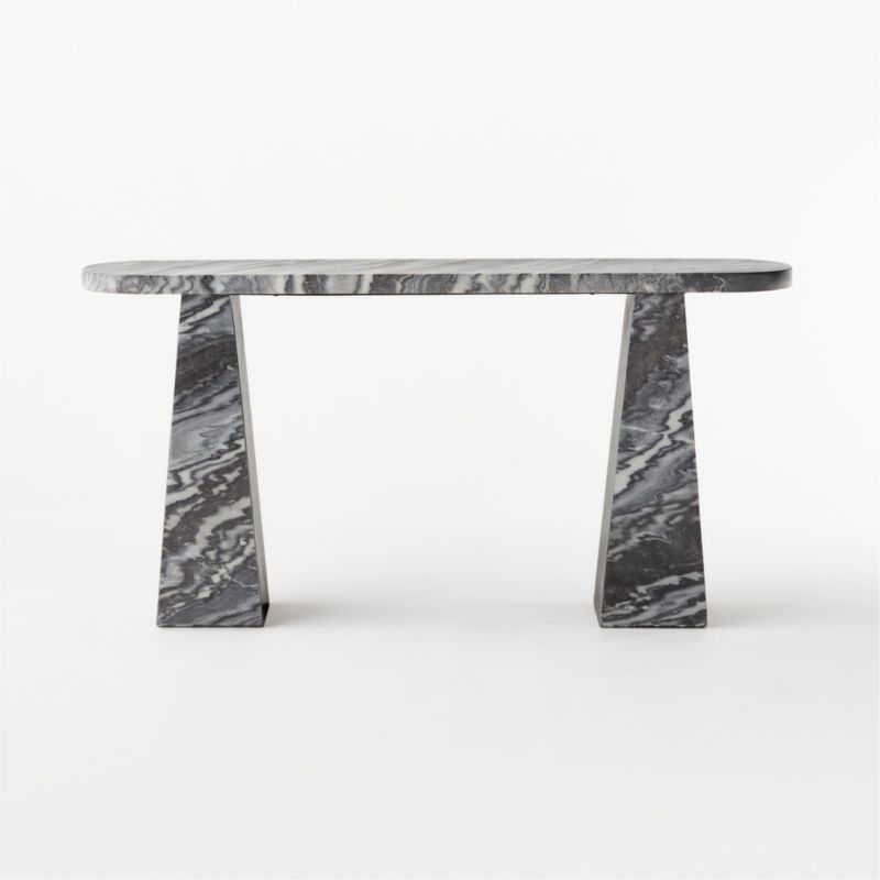 Tria Grey Marble Console Table - image 6 of 13