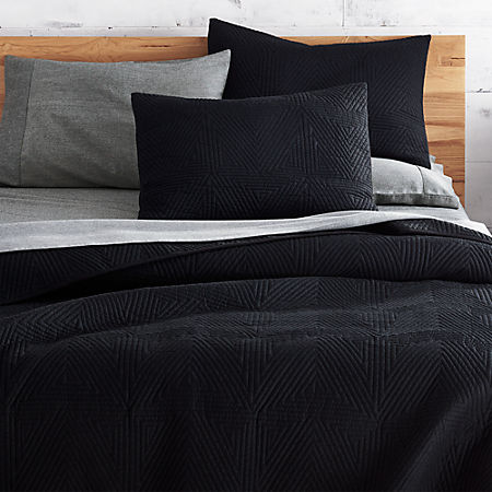 Triangle Black Twin Coverlet Reviews Cb2 Canada