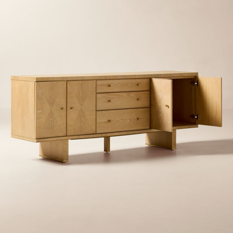 Tribeca 78" White Oak Credenza by Todd Snyder - image 3 of 9