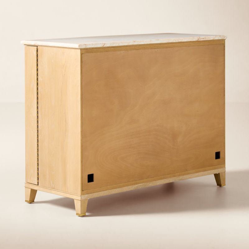 Tribeca Marble and White Oak Bar Cabinet by Todd Snyder - image 6 of 9
