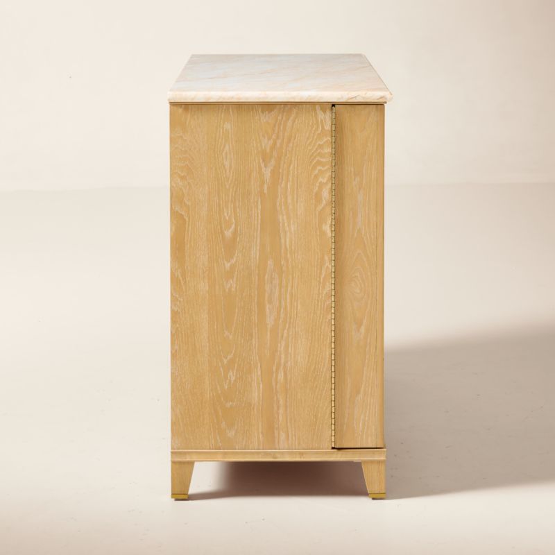 Tribeca Marble and White Oak Bar Cabinet by Todd Snyder - image 5 of 9