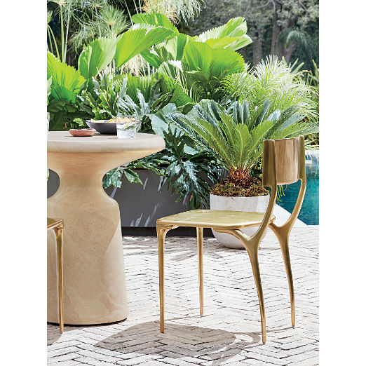 Oro Gold Outdoor Dining Chair Set of 4