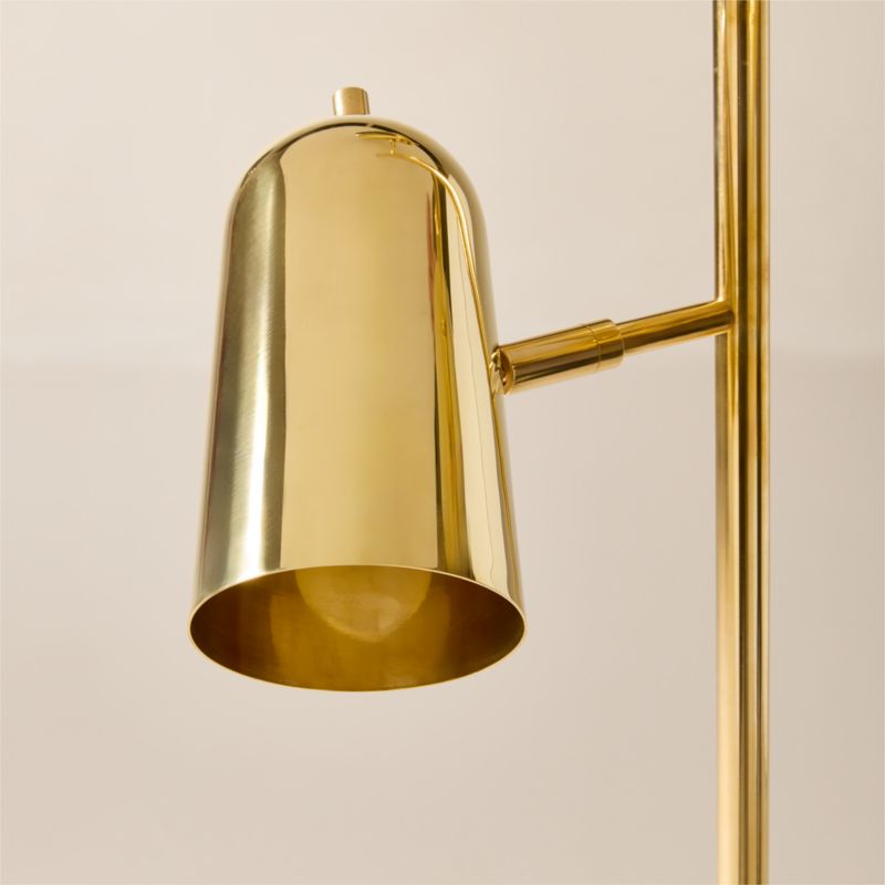 Triton Articulating Unlacquered Brass Floor Lamp - image 3 of 4