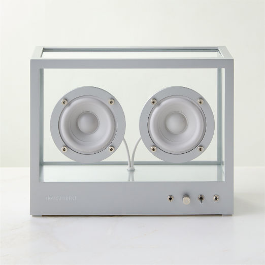 Transparent Sound Grey Bluetooth Speaker
