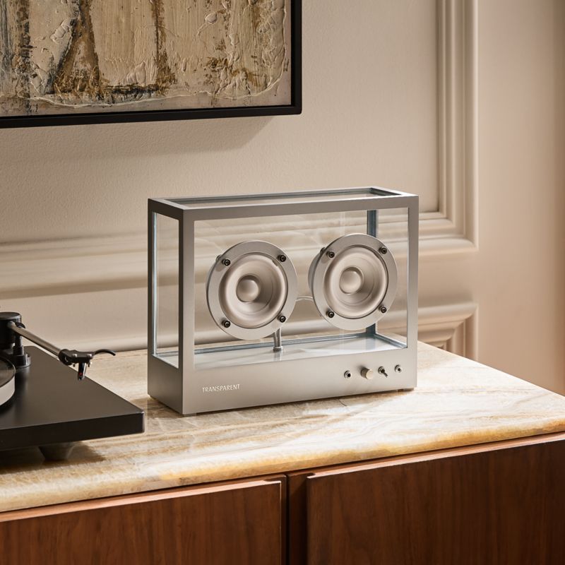 Transparent Sound Grey Bluetooth Speaker - image 1 of 2