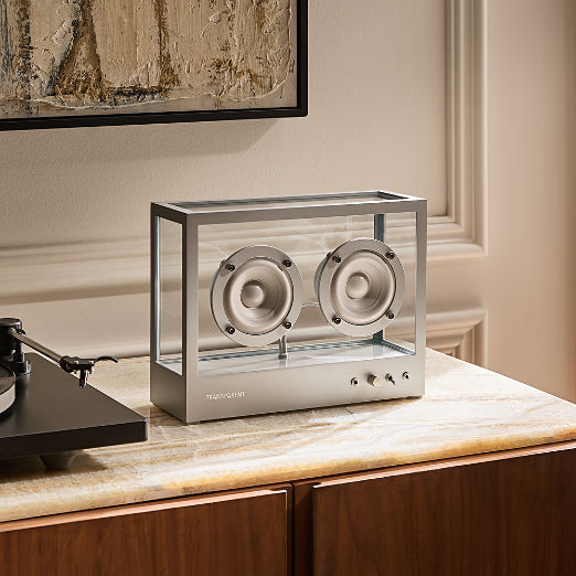 Transparent Sound Grey Bluetooth Speaker