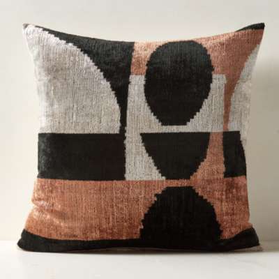 Orange and outlet gray throw pillows