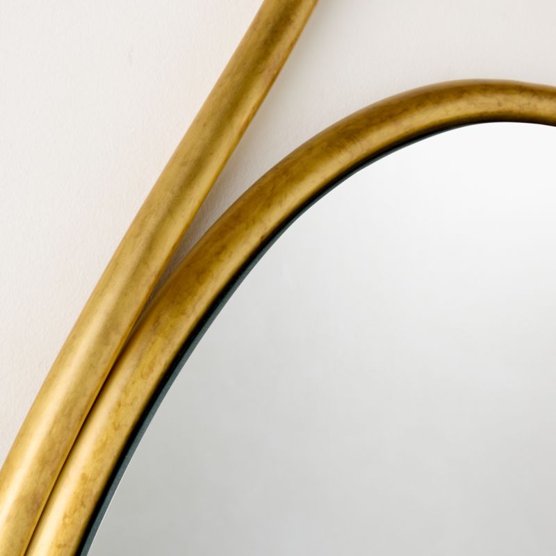 Tropea Brass Oval Wall Mirror 22"x46" - image 2 of 6
