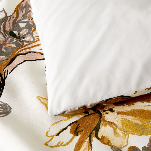 Tropical Linen Floral Full/Queen Duvet Cover