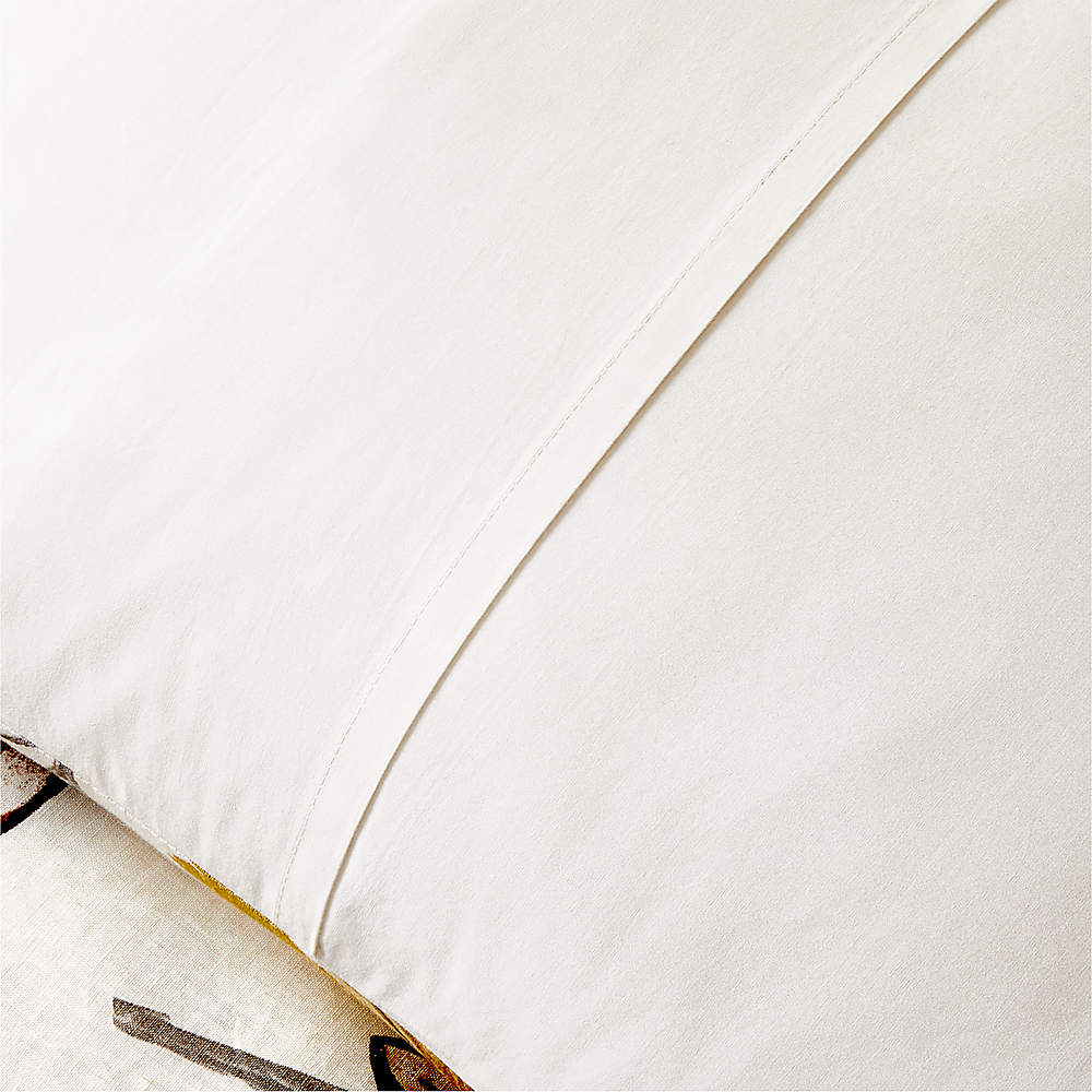 Modern Floral Linen Full/Queen Duvet Cover + Reviews