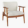 View Troubadour Natural Wood Frame Chair - image 6 of 10