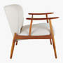 View Troubadour Natural Wood Frame Chair - image 7 of 10
