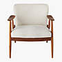 View Troubadour Natural Wood Frame Chair - image 5 of 10