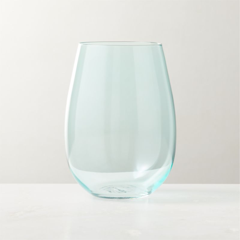 View True Blue Stemless Wine Glass details