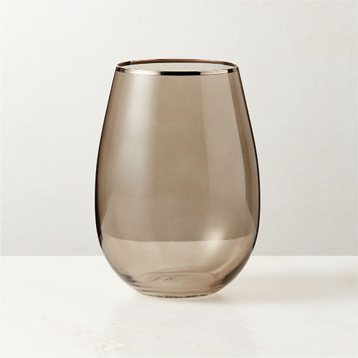 True Smoked Stemless Wine Glass