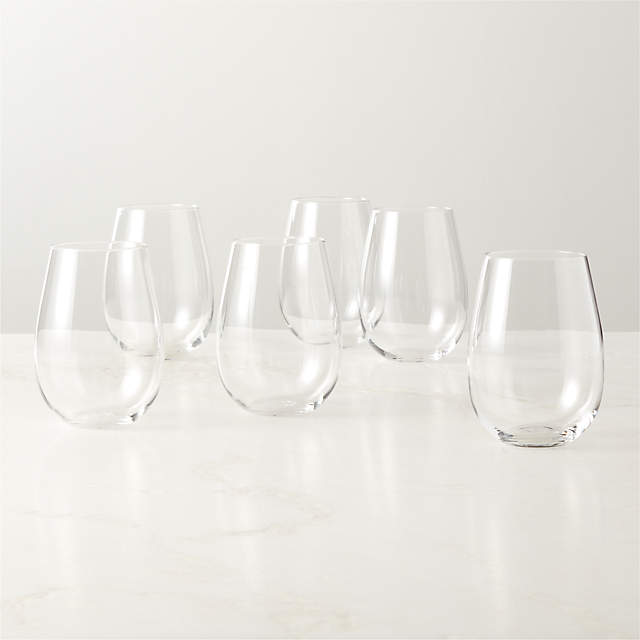 Table 12 15.50 oz. Stemless Wine Glasses (Set of 6)
