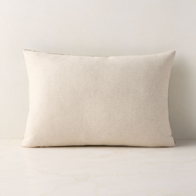 Truette Sage Green Turkish Silk Lumbar Pillow With Down-Alternative Insert 22"x15" - image 2 of 5