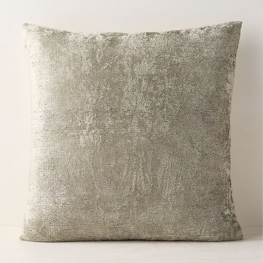 Truette Sage Green Turkish Silk Throw Pillow 23''x23"
