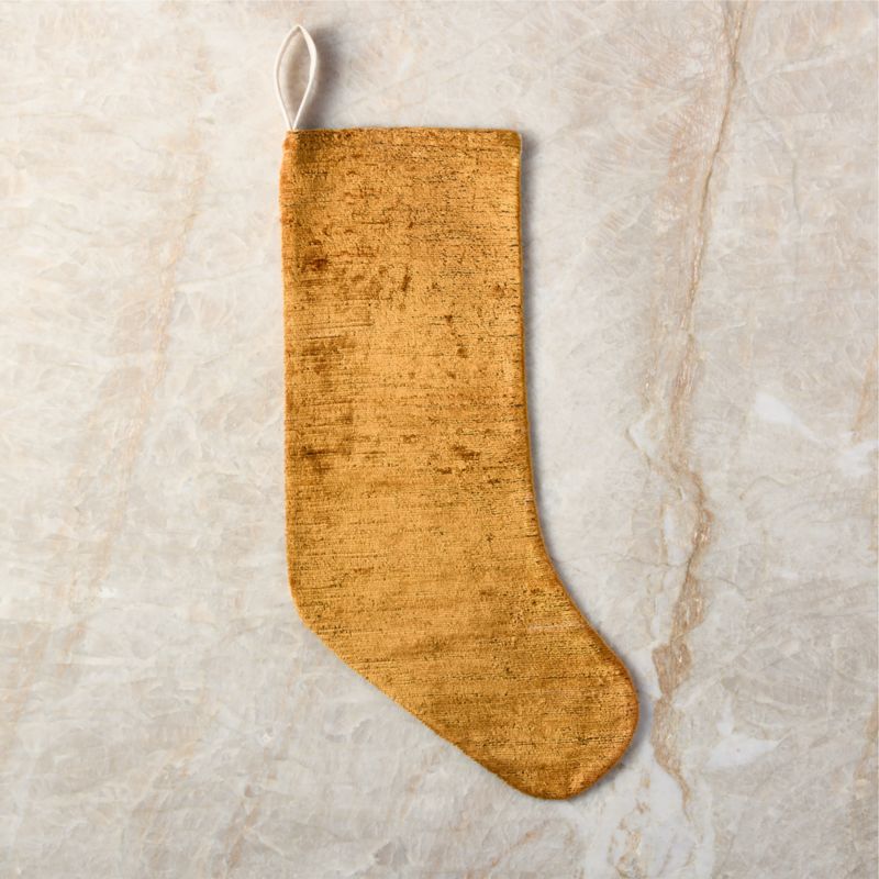 Truette Tapenade Yellow Turkish Silk Christmas Stocking - image 2 of 7